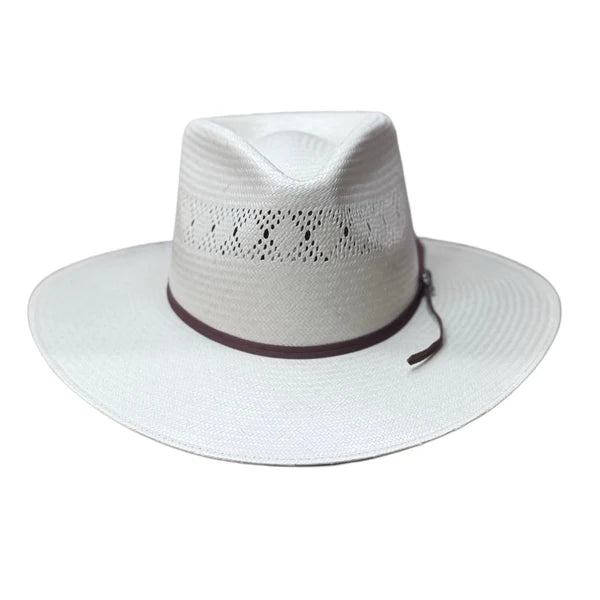 Fedora Style10X Shantung Hand-Woven Straw Hat